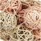 Light Brown Dried Plant Handmade Orbs & Vase Filler with Fishnet Bag Set
